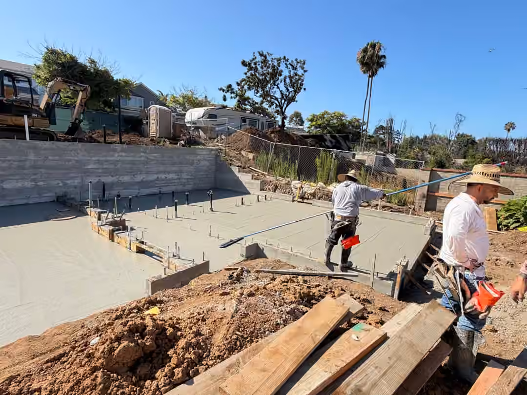 Finishing the slab